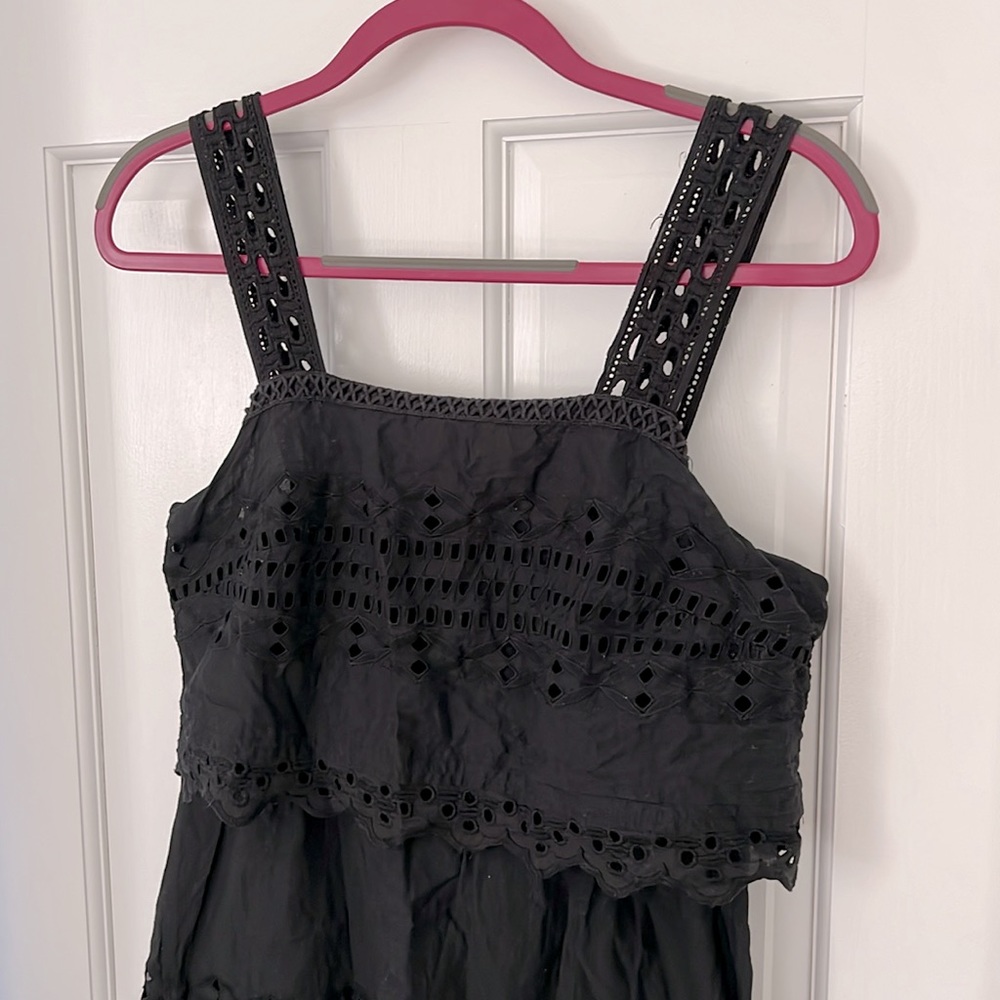 J.Crew Eyelet Dress - Black - Size 4 - VGUC - Picture 3 of 6
